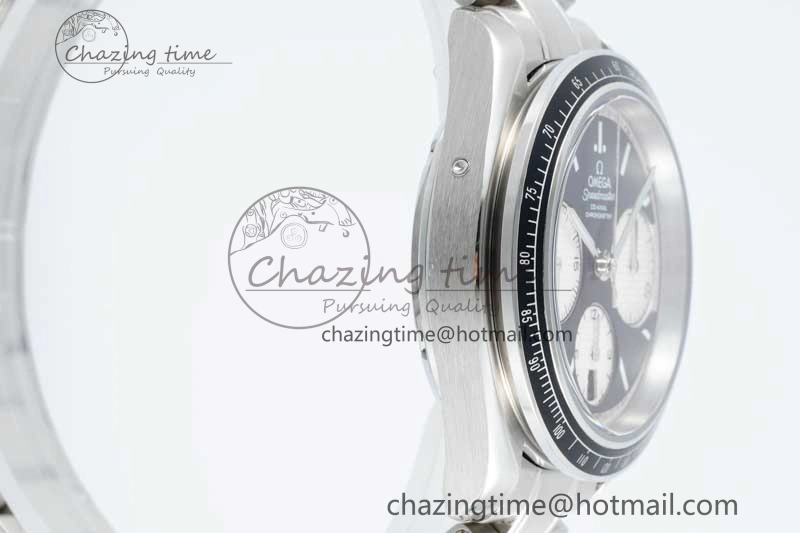 Cozy Speedmaster Racing Master SS HKF Best Edition Black White Dial on SS Bracelet A 7807