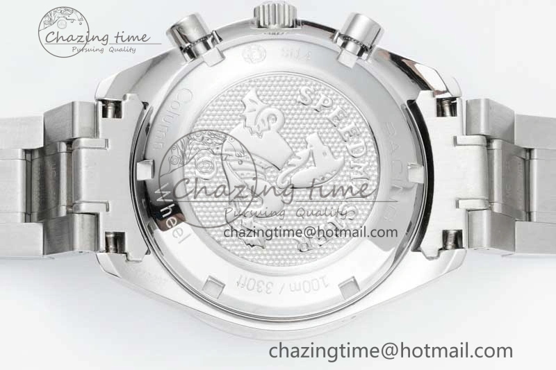 Cozy Speedmaster Racing Master SS HKF Best Edition Black White Dial on SS Bracelet A 7807