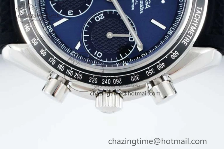 Speedmaster Racing Master SS HKF Best Edition Blue Black Dial on Black Rubber Strap A UrbanChic 7817