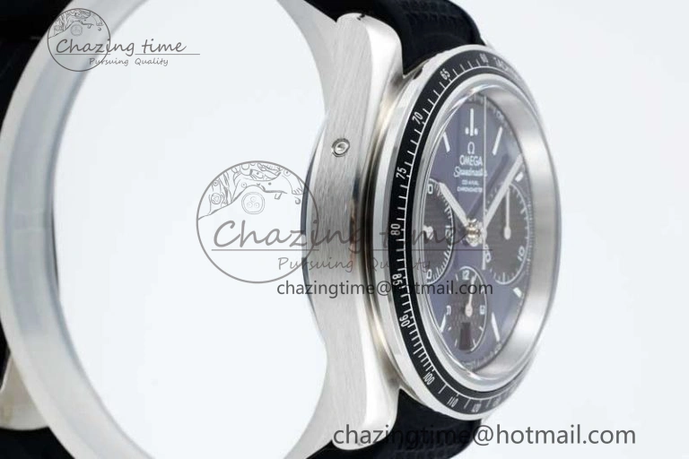 Speedmaster Racing Master SS HKF Best Edition Blue Black Dial on Black Rubber Strap A UrbanChic 7817