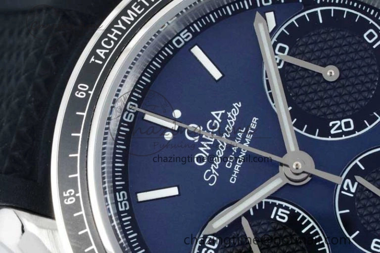 Speedmaster Racing Master SS HKF Best Edition Blue Black Dial on Black Rubber Strap A UrbanChic 7817