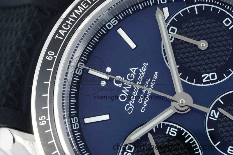 Speedmaster Racing Master SS HKF Best Edition Blue Black Dial on Black Rubber Strap A UrbanChic 7817