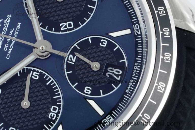 Speedmaster Racing Master SS HKF Best Edition Blue Black Dial on Black Rubber Strap A UrbanChic 7817