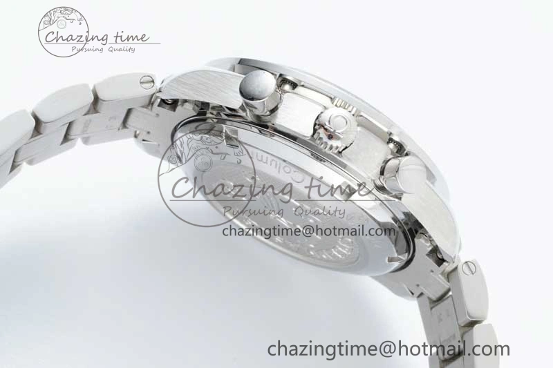 Lightweight Speedmaster Racing Master SS HKF Best Edition Blue Black Dial on SS Bracelet A 7808