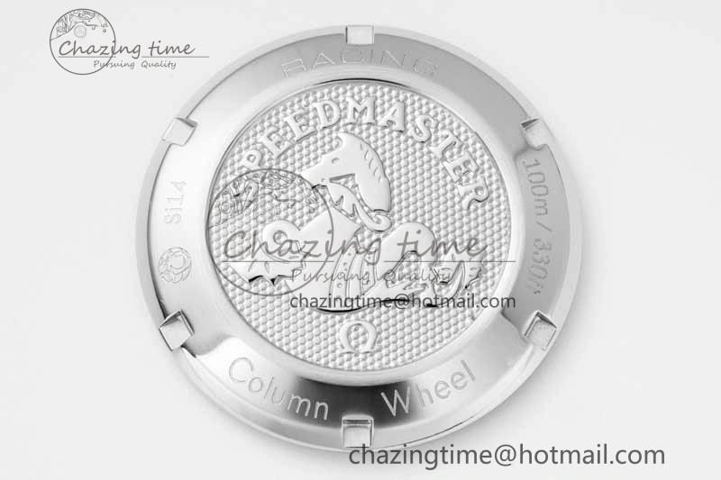 Lightweight Speedmaster Racing Master SS HKF Best Edition Blue Black Dial on SS Bracelet A 7808