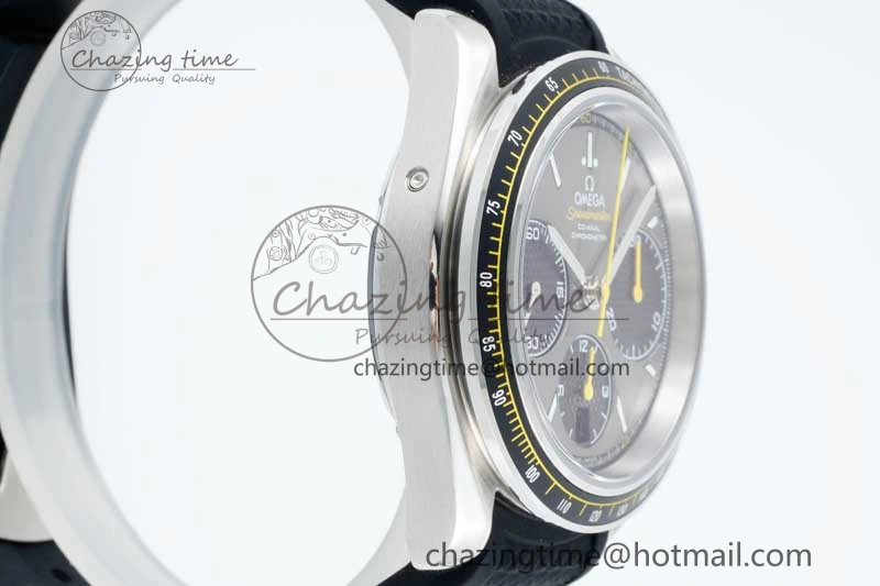 Packable Speedmaster Racing Master SS HKF Best Edition Gray Black Dial on Black Rubber Strap A 7811