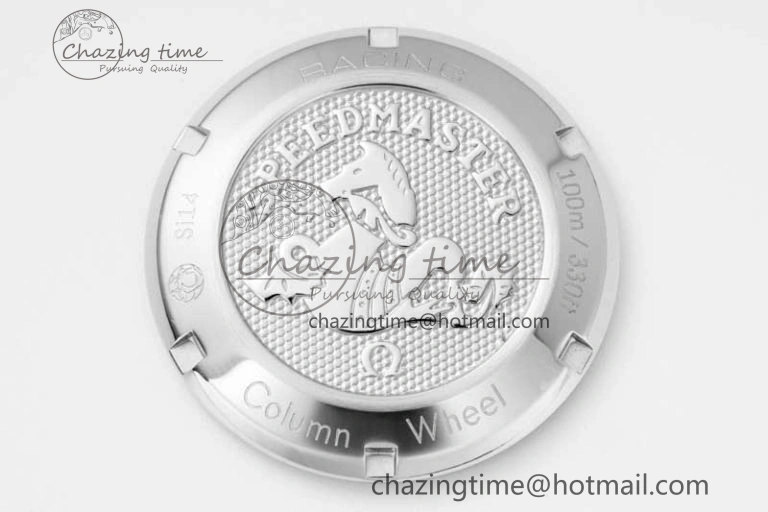 Packable Speedmaster Racing Master SS HKF Best Edition Gray Black Dial on Black Rubber Strap A 7811