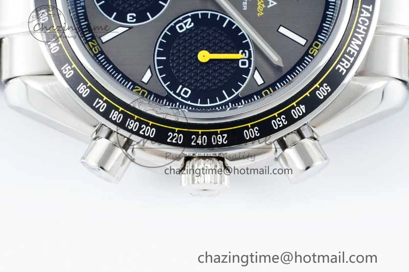 Affordable Speedmaster Racing Master SS HKF Best Edition Gray Black Dial on SS Bracelet A 7805