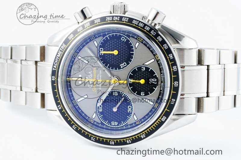 Affordable Speedmaster Racing Master SS HKF Best Edition Gray Black Dial on SS Bracelet A 7805