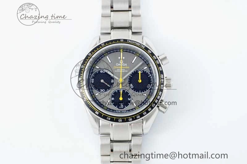 Affordable Speedmaster Racing Master SS HKF Best Edition Gray Black Dial on SS Bracelet A 7805