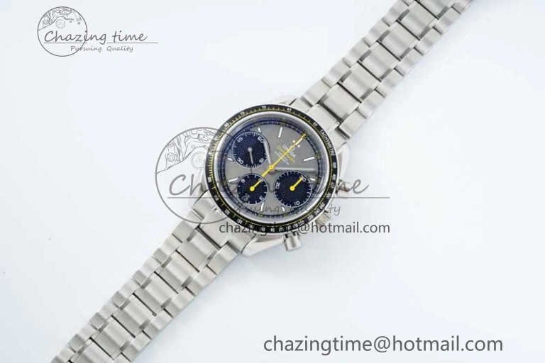 Affordable Speedmaster Racing Master SS HKF Best Edition Gray Black Dial on SS Bracelet A 7805
