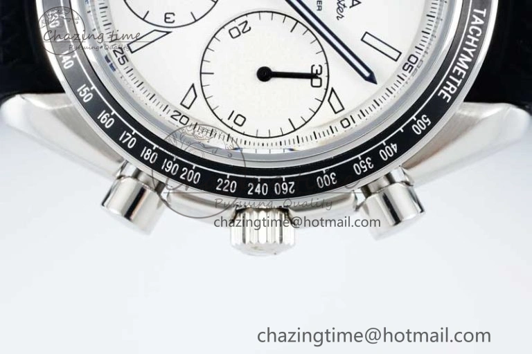 Speedmaster Racing Master SS HKF Best Edition White Dial on Black Rubber Strap A HighQuality 7815