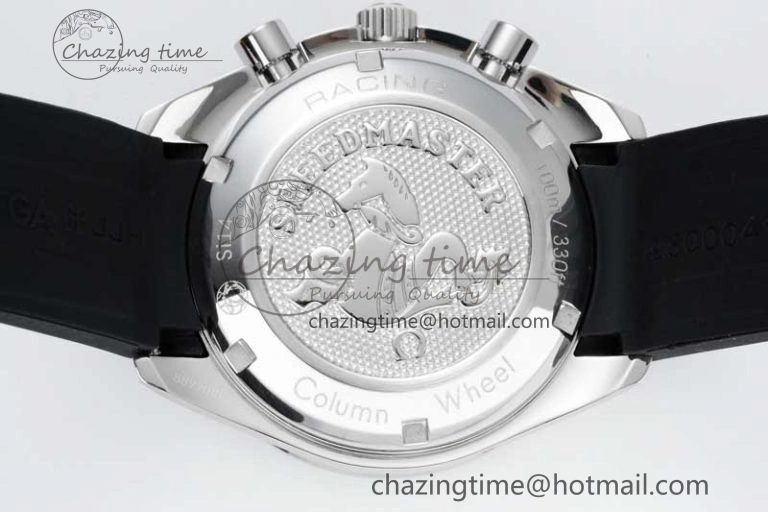 Speedmaster Racing Master SS HKF Best Edition White Dial on Black Rubber Strap A HighQuality 7815