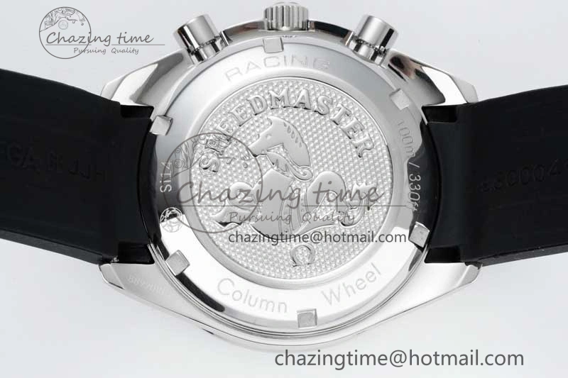 Speedmaster Racing Master SS HKF Best Edition White Dial on Black Rubber Strap A HighQuality 7815