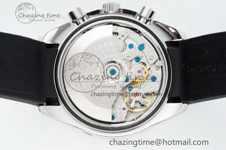 Speedmaster Racing Master SS HKF Best Edition White Dial on Black Rubber Strap A HighQuality 7815