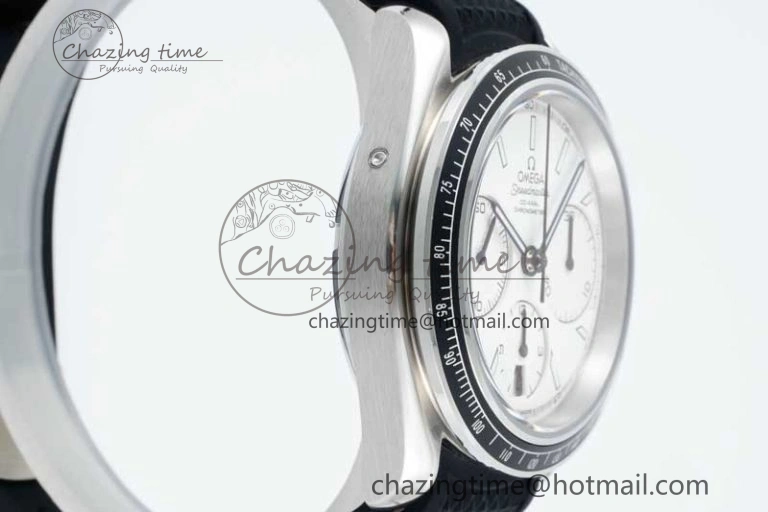 Speedmaster Racing Master SS HKF Best Edition White Dial on Black Rubber Strap A HighQuality 7815