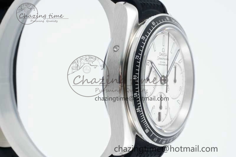 Speedmaster Racing Master SS HKF Best Edition White Dial on Black Rubber Strap A HighQuality 7815