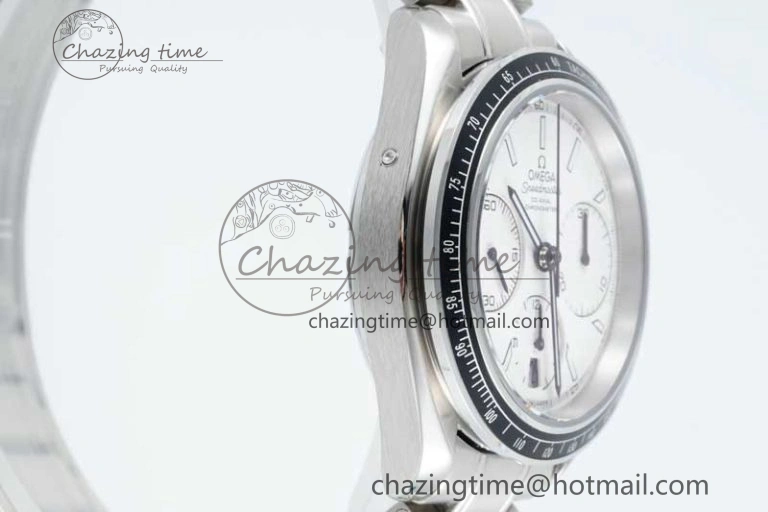 Speedmaster Racing Master SS HKF Best Edition White Dial on SS Bracelet A TravelReady 7809