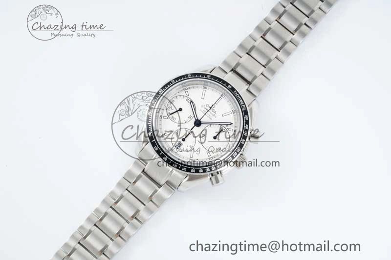 Speedmaster Racing Master SS HKF Best Edition White Dial on SS Bracelet A TravelReady 7809