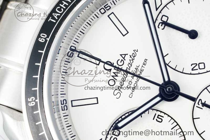 Speedmaster Racing Master SS HKF Best Edition White Dial on SS Bracelet A TravelReady 7809
