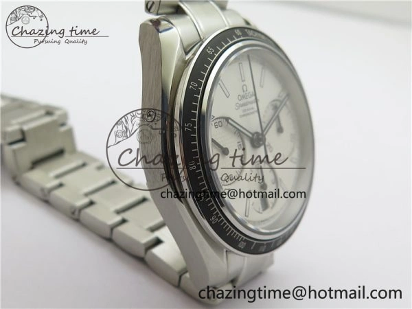 ComfortFit Speedmaster Racing Master SS HRF 1:1 Best Edition White Dial on SS Bracelet A 7864
