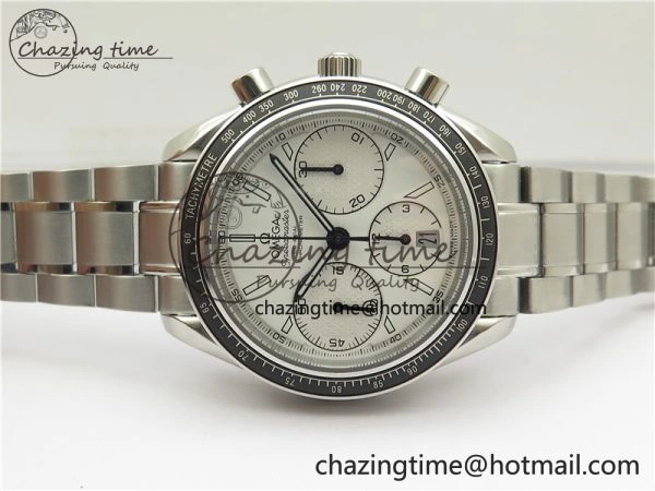 ComfortFit Speedmaster Racing Master SS HRF 1:1 Best Edition White Dial on SS Bracelet A 7864