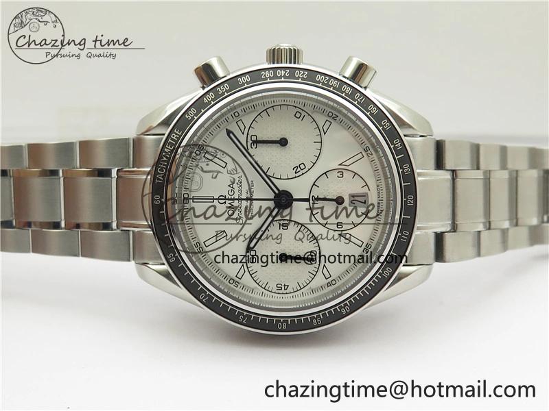 ComfortFit Speedmaster Racing Master SS HRF 1:1 Best Edition White Dial on SS Bracelet A 7864