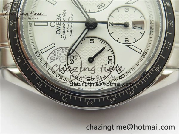 ComfortFit Speedmaster Racing Master SS HRF 1:1 Best Edition White Dial on SS Bracelet A 7864