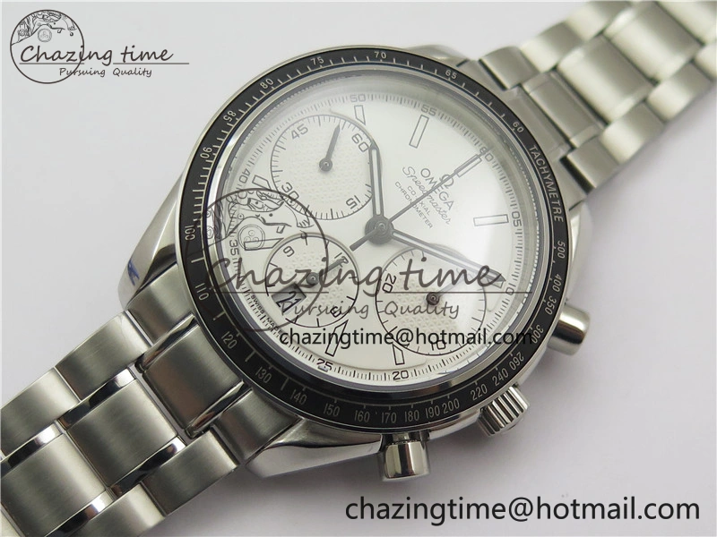 ComfortFit Speedmaster Racing Master SS HRF 1:1 Best Edition White Dial on SS Bracelet A 7864