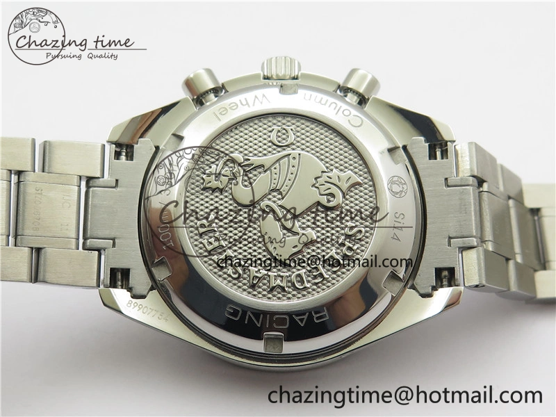 ComfortFit Speedmaster Racing Master SS HRF 1:1 Best Edition White Dial on SS Bracelet A 7864