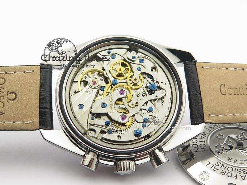 WaterResistant Speedmaster SS 2013 Pro Racing On Black Leather Strap Manual Winding Chrono Movement 8229
