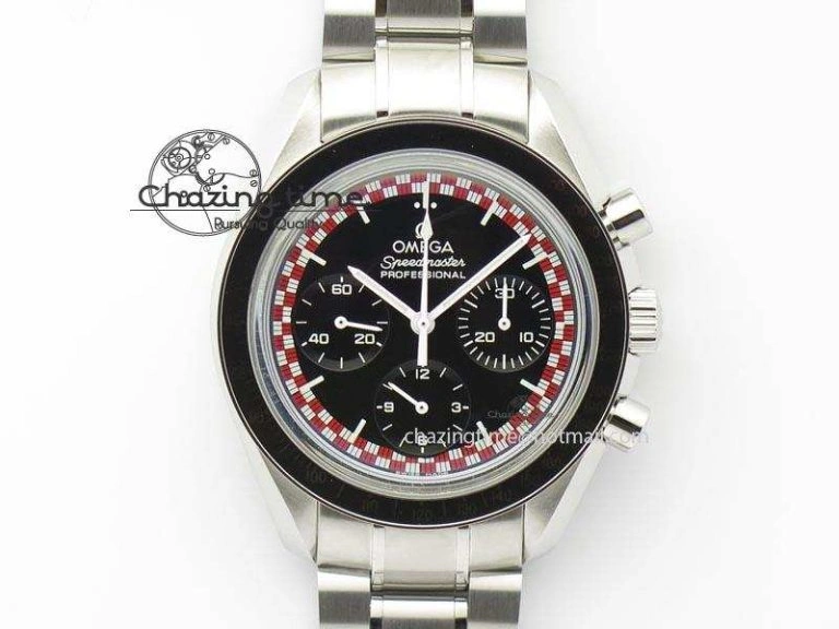 SoftTouch Speedmaster SS 2013 Pro Racing On SS Bracelet Manual Winding Chrono Movement 8230