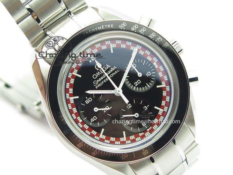 SoftTouch Speedmaster SS 2013 Pro Racing On SS Bracelet Manual Winding Chrono Movement 8230