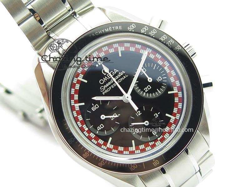 SoftTouch Speedmaster SS 2013 Pro Racing On SS Bracelet Manual Winding Chrono Movement 8230