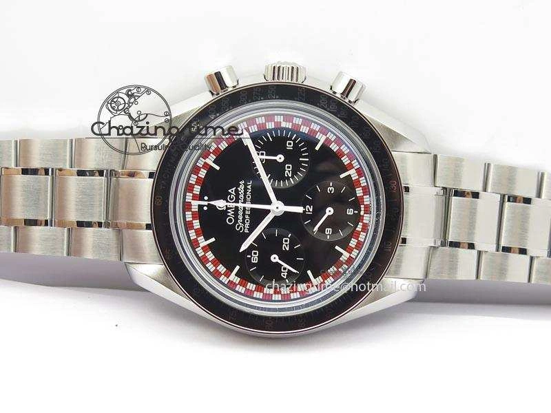 SoftTouch Speedmaster SS 2013 Pro Racing On SS Bracelet Manual Winding Chrono Movement 8230