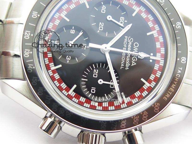 SoftTouch Speedmaster SS 2013 Pro Racing On SS Bracelet Manual Winding Chrono Movement 8230
