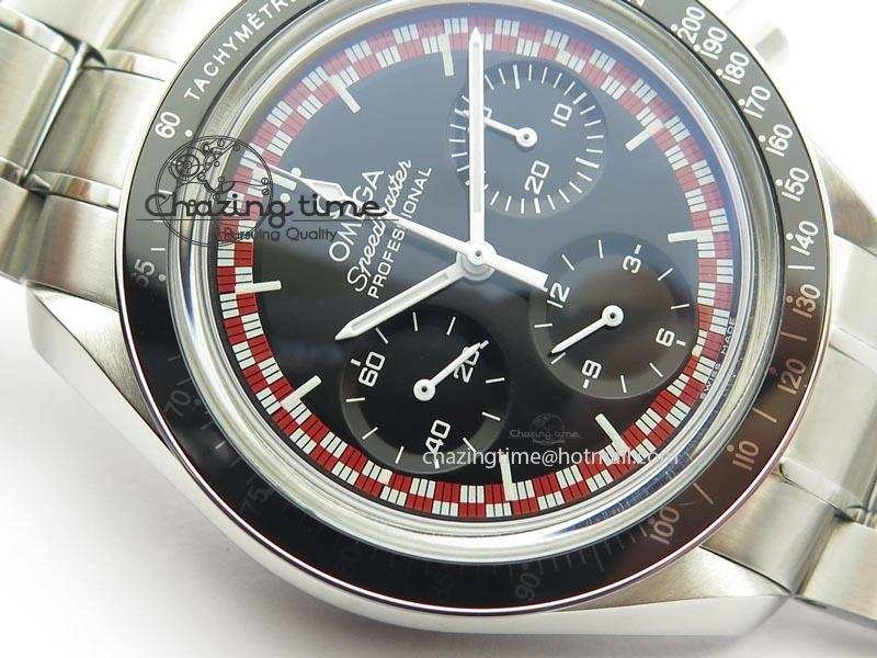 SoftTouch Speedmaster SS 2013 Pro Racing On SS Bracelet Manual Winding Chrono Movement 8230