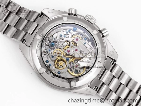 Speedmaster SS RMF Best Edition White Dial on SS Bracelet Lemania HW Durable 7723