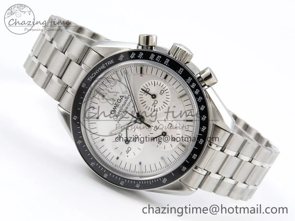 Speedmaster SS RMF Best Edition White Dial on SS Bracelet Lemania HW Durable 7723