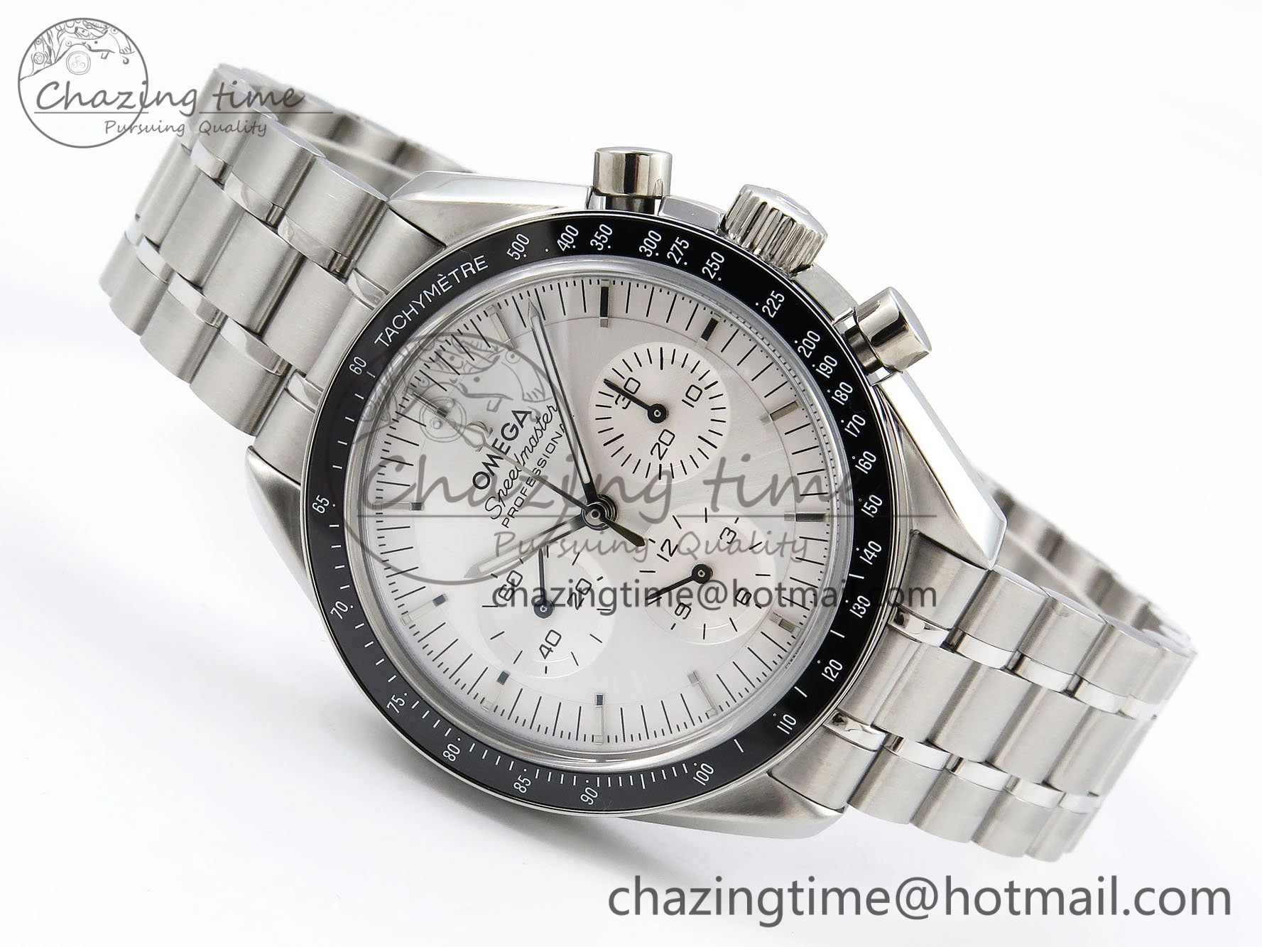 Speedmaster SS RMF Best Edition White Dial on SS Bracelet Lemania HW Durable 7723