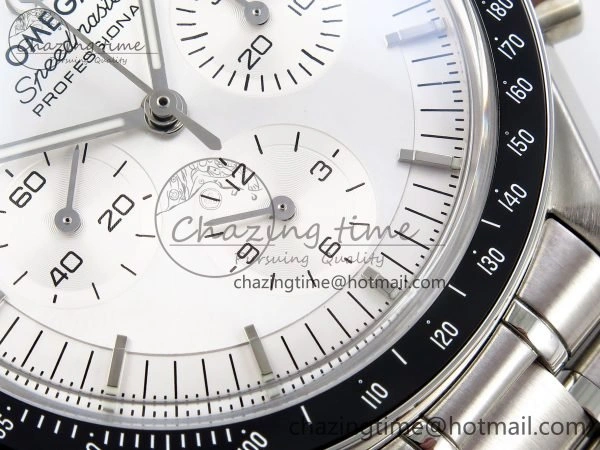 Speedmaster SS RMF Best Edition White Dial on SS Bracelet Lemania HW Durable 7723