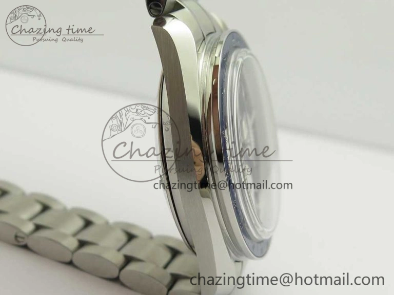 Speedmaster SS Sapphire Crystal Panda Blue White Dial on SS Bracelet Manual Winding Chrono Movement Colorful 7955