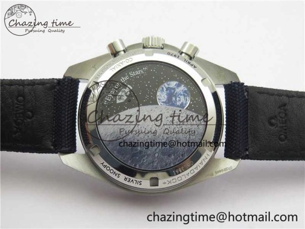 Speedmaster SS Snoopy Apollo OMF Best Edition White Dial on Nylon Strap Venus BestValue 7879