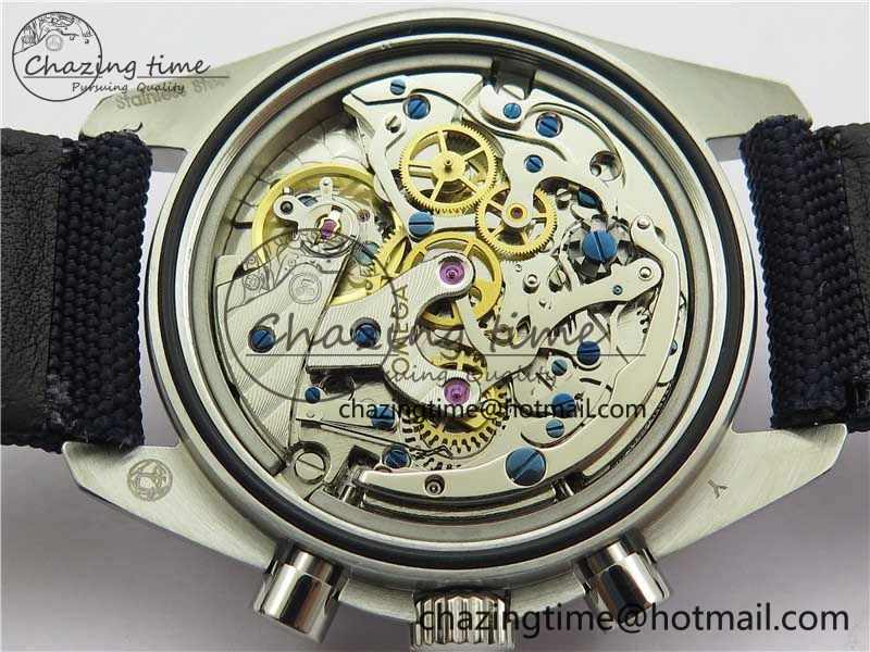Speedmaster SS Snoopy Apollo OMF Best Edition White Dial on Nylon Strap Venus BestValue 7879