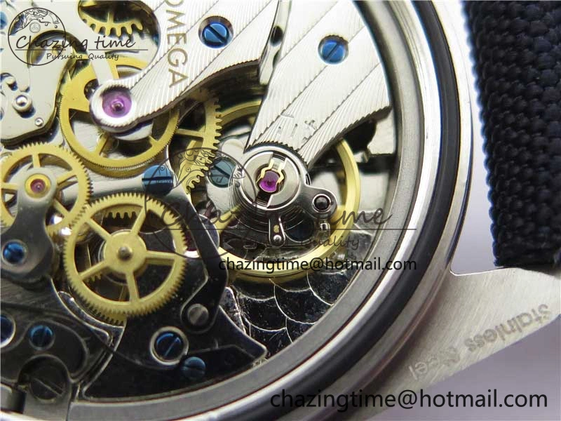 Speedmaster SS Snoopy Apollo OMF Best Edition White Dial on Nylon Strap Venus BestValue 7879