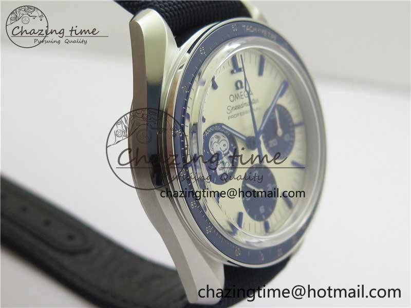 Speedmaster SS Snoopy Apollo OMF Best Edition White Dial on Nylon Strap Venus BestValue 7879