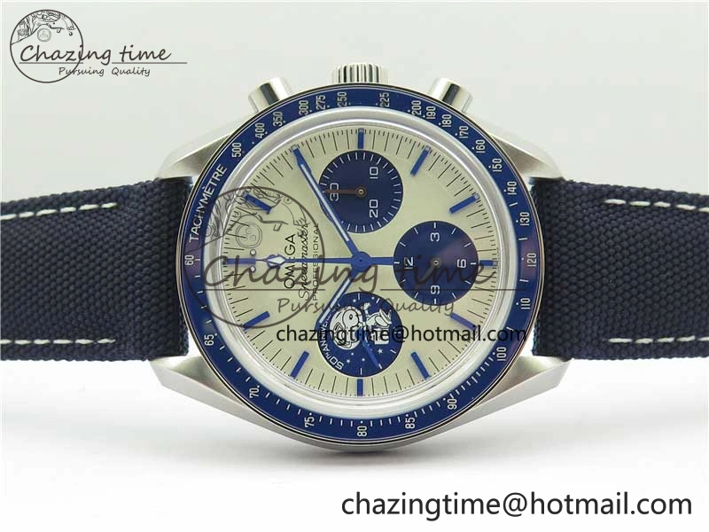 Speedmaster SS Snoopy Apollo OMF Best Edition White Dial on Nylon Strap Venus BestValue 7879