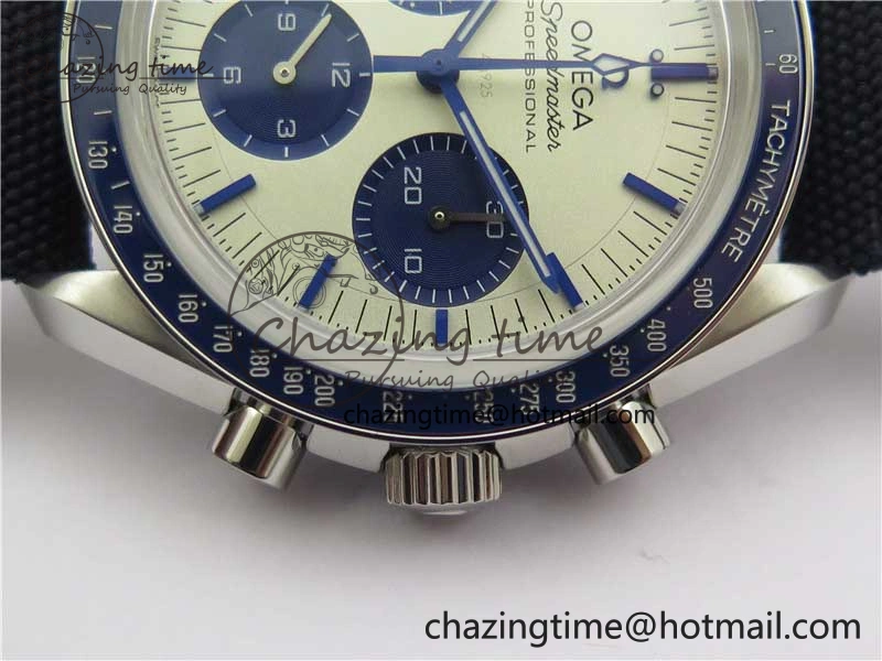 Speedmaster SS Snoopy Apollo OMF Best Edition White Dial on Nylon Strap Venus BestValue 7879