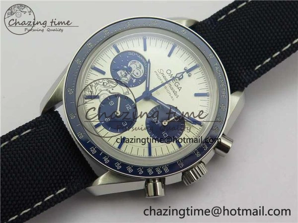 Speedmaster SS Snoopy Apollo OMF Best Edition White Dial on Nylon Strap Venus BestValue 7879