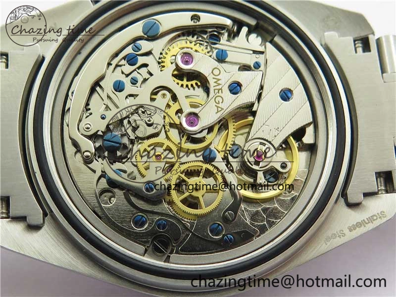Effortless Speedmaster SS Snoopy Apollo OMF Best Edition White Dial on SS Bracelet Venus 7877